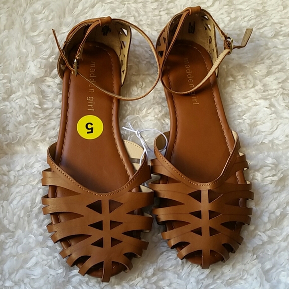Madden Girl Shoes - Madden Girl Brown Strappy Sandals